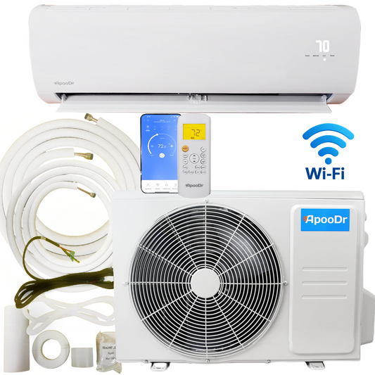 ApooDr ASF Series 36000 BTU Mini Split Air Conditioner Ductless Inverter System 18 SEER2