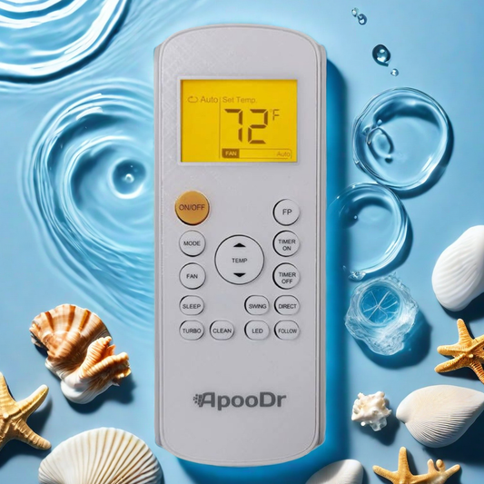 ApooDr ASF Series mini split remote control 9000 BTU - 24000 BTU